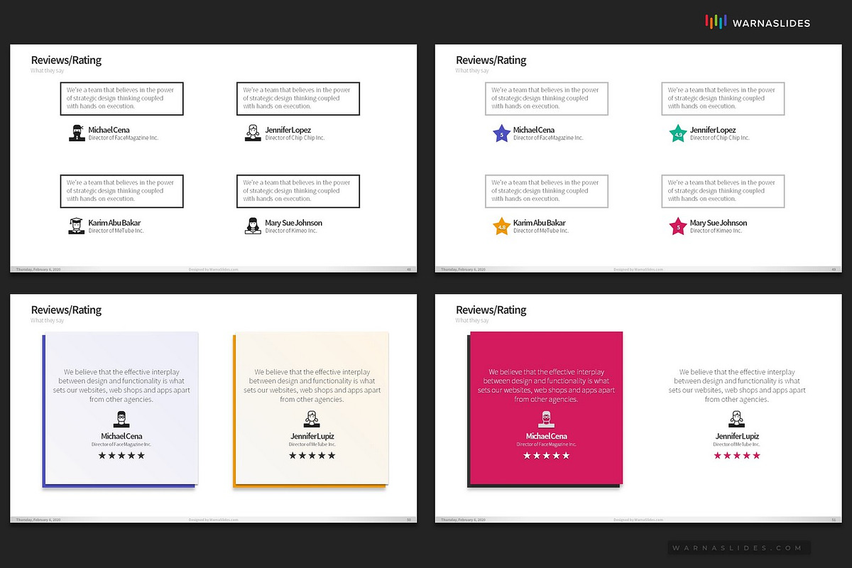 Review PowerPoint Templates, a Presentation Template by Warna Works (Photo 10 of 10)