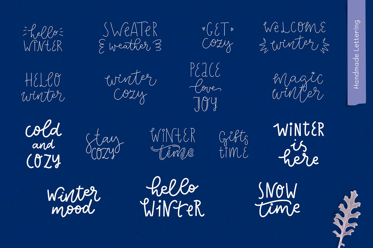 Cozy Winter. Clipart, pattern set, an Illustration by Mariart_i (Photo 3 of 6)