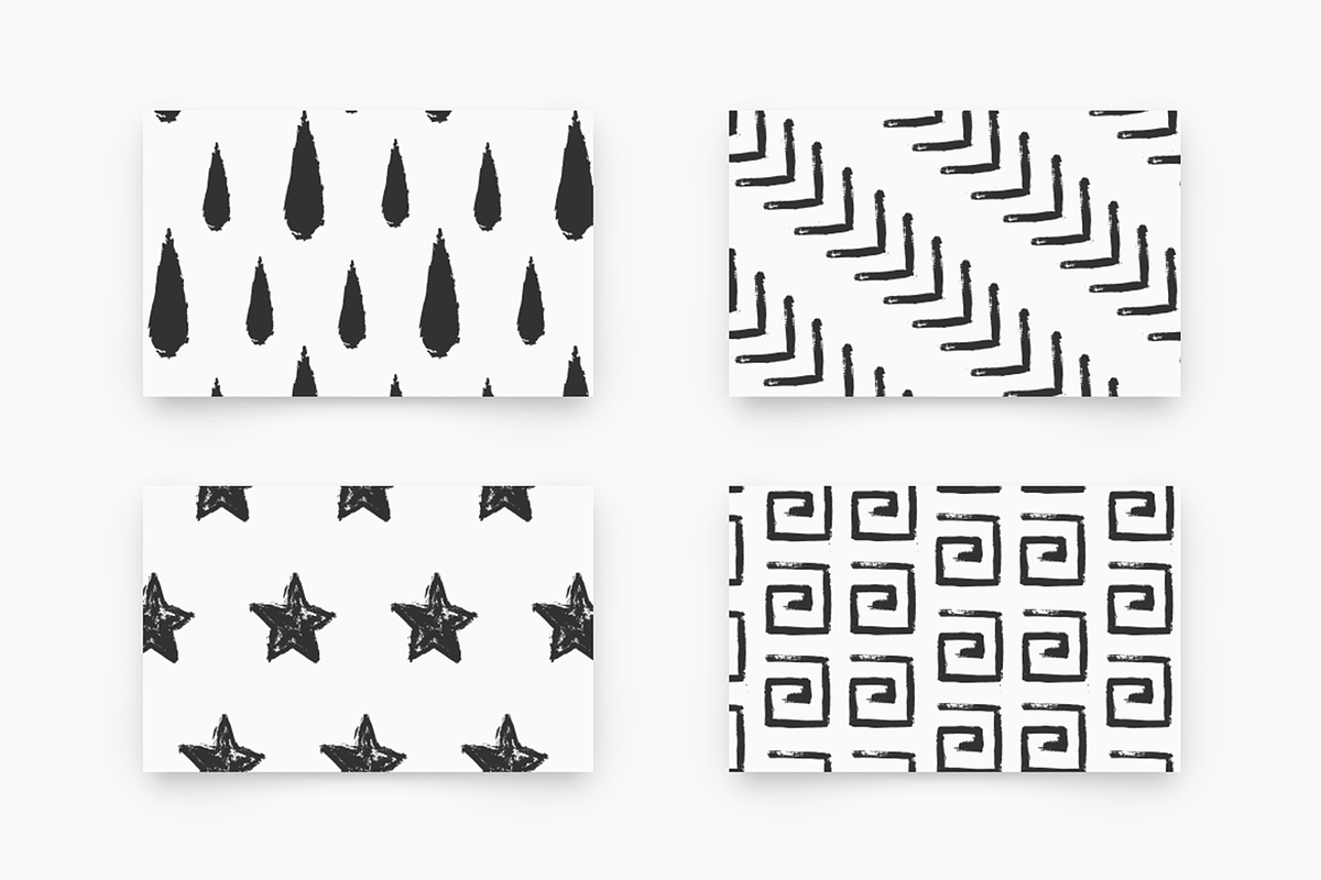 Tempera - Brush Patterns, a Pattern Graphic by Unio Designs (Photo 4 of 8)