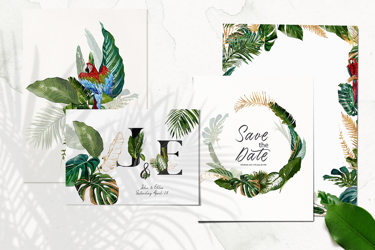 Watercolor Tropical Leaves, a Decorative Illustration by Damian Roh (Photo 2 of 19)