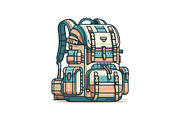 Adventure Hiking Bag Icons, an Object Graphic by yasushie (Thumbnail 7 of 16)