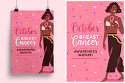 Breat Cancer Awareness Month Posters, a Healthcare Illustration by Good Studio (Thumbnail 3 of 4)