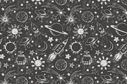Astronomy and space doodle elements, a Technology Illustration by Elina_Li (Thumbnail 15 of 18)