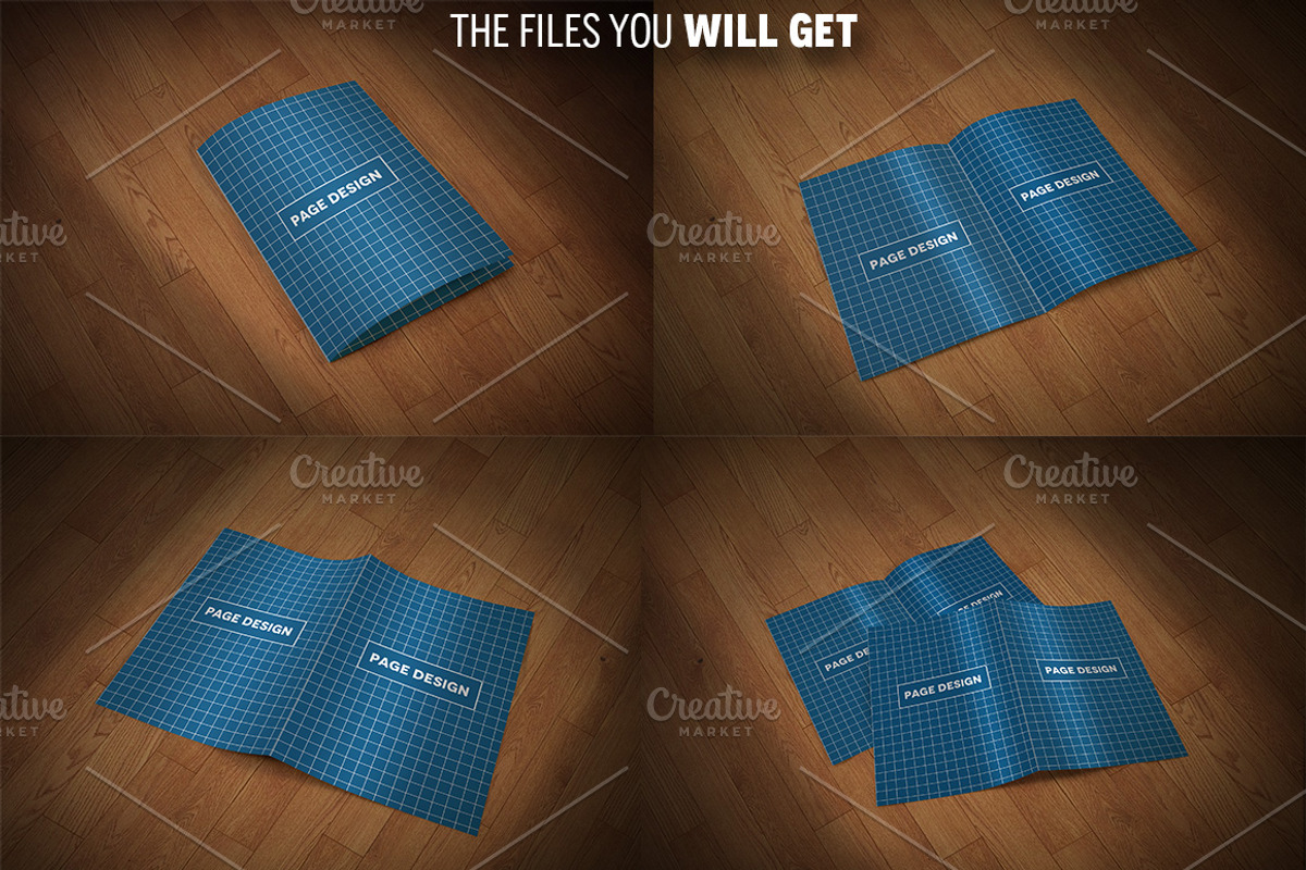 Premium Bi-Fold Brochure Mockups, a Print Template by Illusiongraphic (Photo 5 of 5)