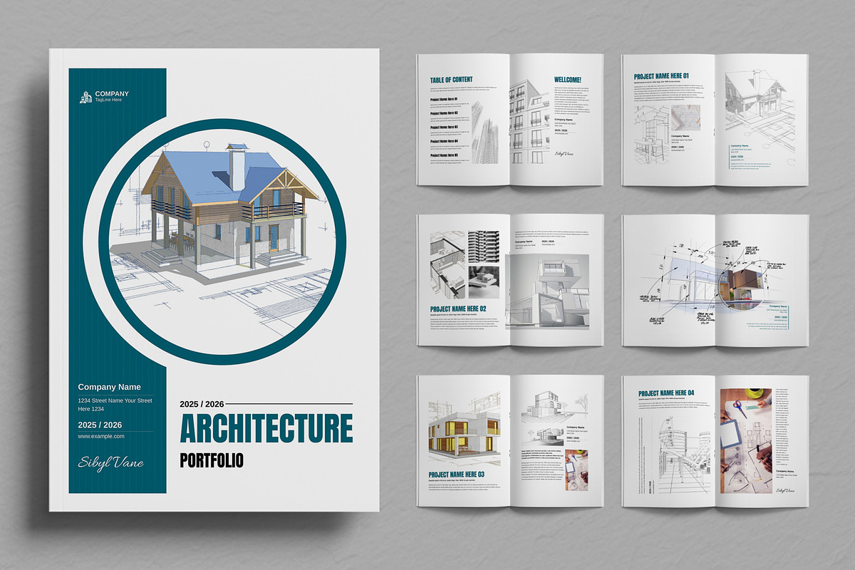 Architecture Portfolio Brochure, a Brochure Template by ContestDesign (Photo 1 of 4)