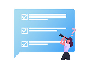 Human Resources Concept. Woman with