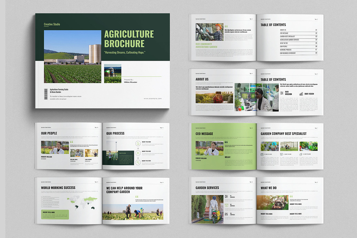 Agriculture Brochure Landscape, a Brochure Template by E-Type (Photo 1 of 7)