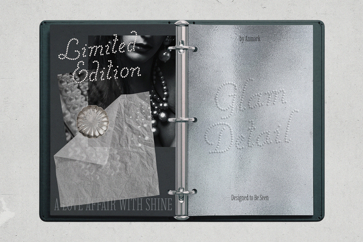 Shiny Affair Romantic Dots Font, a Script Font by AnMark (Photo 4 of 11)