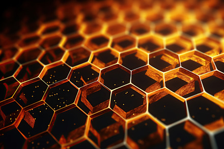 Futuristic honeycomb background, a Background Photo by AlyaAnd