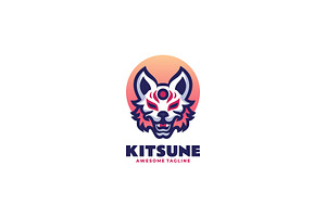 Kitsune Simple Mascot Logo, a Branding & Logo Template by Artnivora.Std