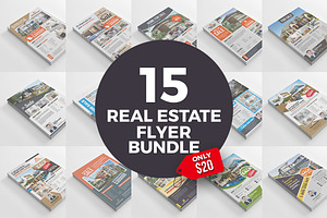 15 Real Estate Flyers Bundle