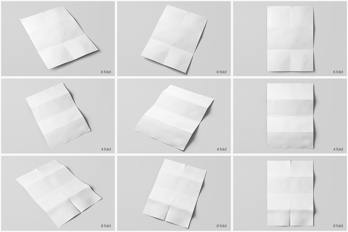 A4 Poster Folded Mockup Pack, a Mockup by Remnand Studio (Photo 3 of 13)