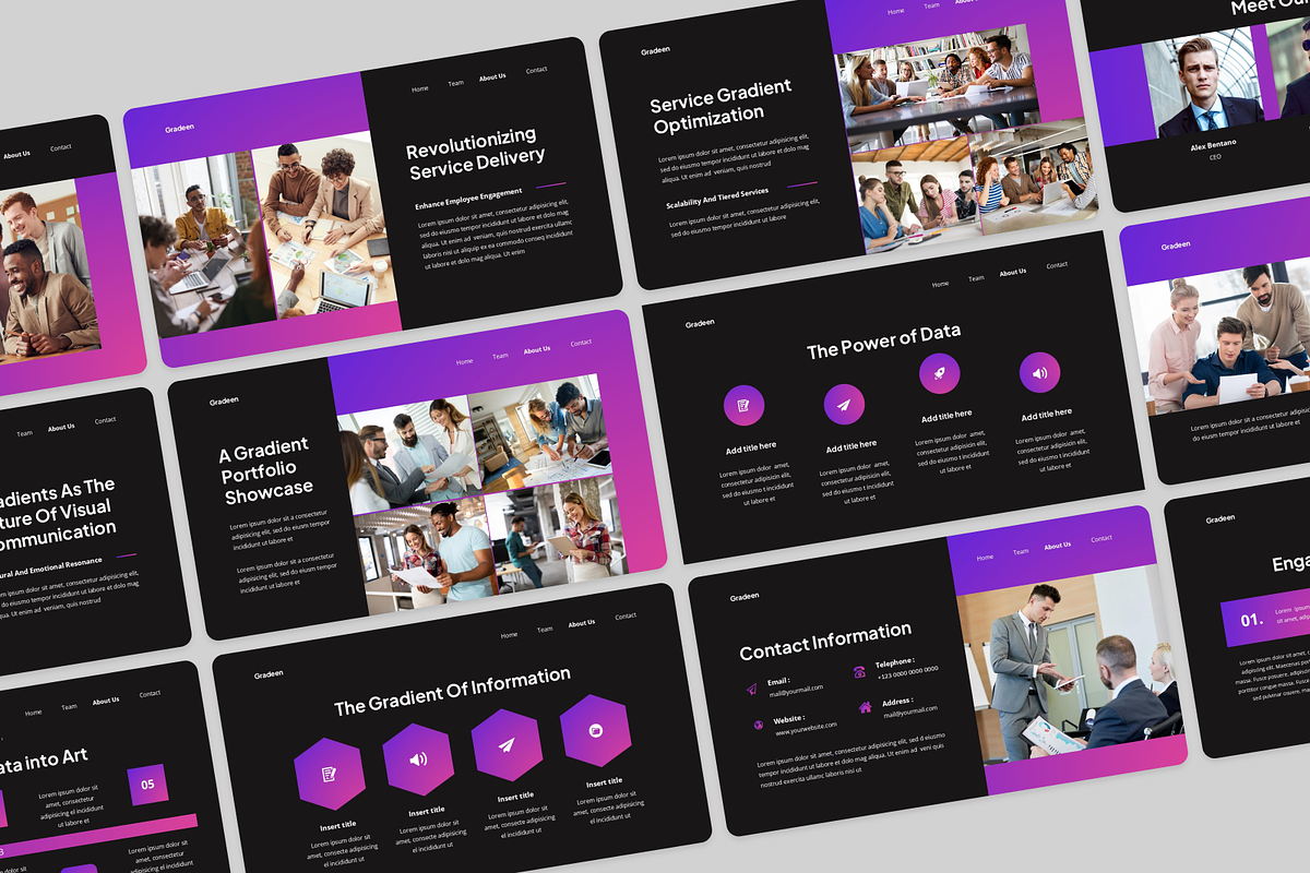 Gradient Google Slides, a Presentation Template by Annora Studio (Photo 4 of 5)