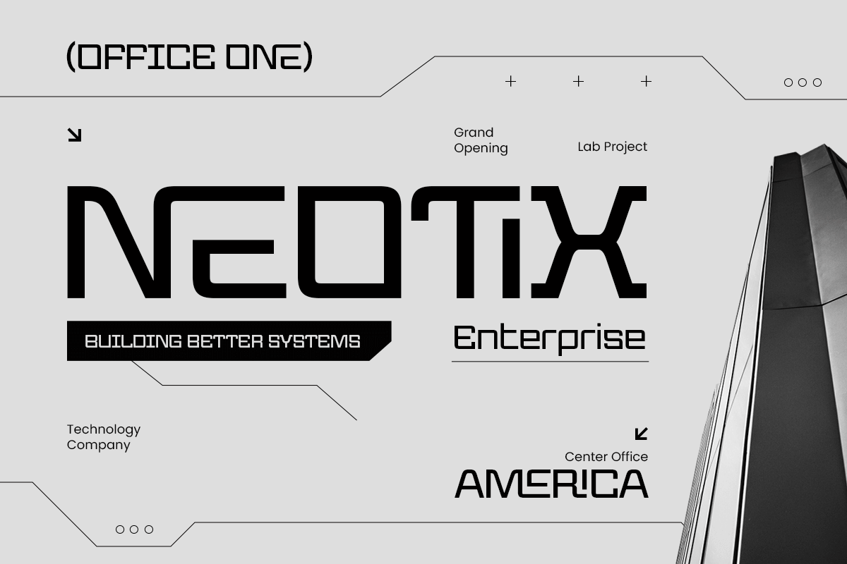Weight - Modern Technology Font, a Sans Serif Font by TokoPress (Photo 3 of 13)