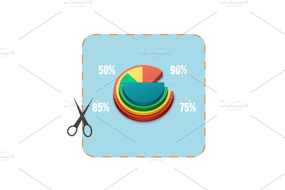 Icon of coupon cutout with money preview 2