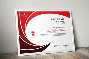 Certificate Word | PSD | AI, a Stationery Template by Curve Design