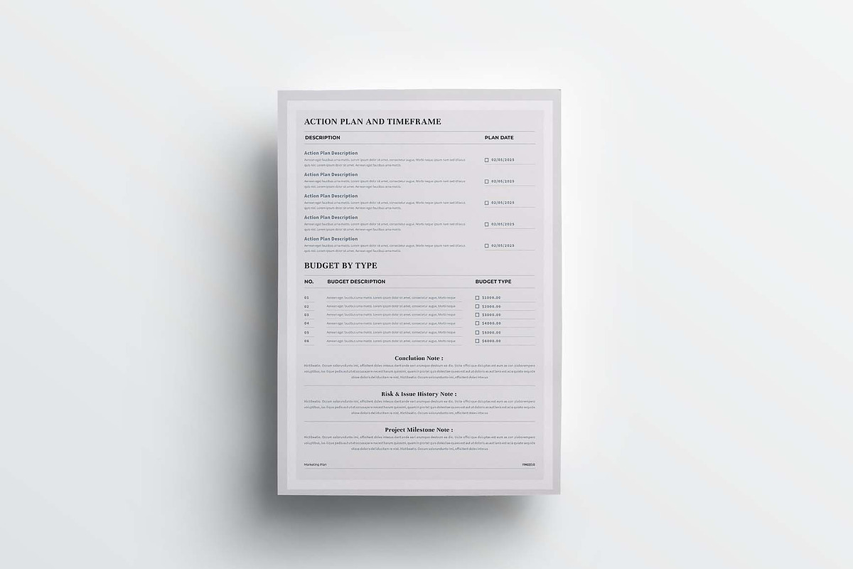 Marketing Plan | MS Word & Indesign, a Stationery Template by design_hut (Photo 7 of 7)