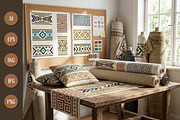 Pattern Ethnic Geometric Border, a Pattern Graphic by Saba Vector (Thumbnail 2 of 3)