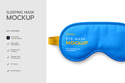 Sleeping Mask Mockup Template, a Mask Mockup by graphypix (Thumbnail 2 of 4)