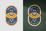 Stitching Embroidery Patch Mockup, a Merchandise Mockup by Design Squad (Thumbnail 2 of 4)