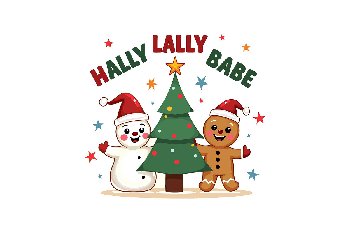 Gingerbread & Snowman Holiday Crew, an Object Graphic by Designs_River (Photo 12 of 12)