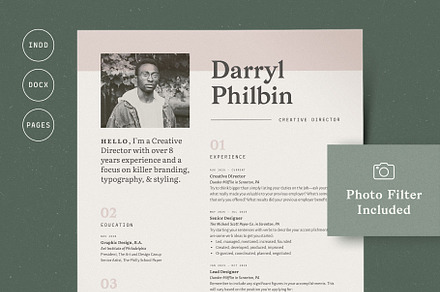 Resume with Picture / CV with Photo