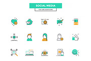 Set of modern Color Line Design icon, an Outline Icon by Creative Graphics (Thumbnail 4 of 4)