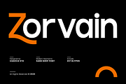 Zorvain Modern Geometric Sans Font, a Sans Serif Font by Vadovastd (Thumbnail 1 of 9)