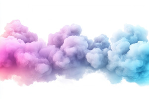 Colorful clouds swirl in celebration, a Photo by Pavel_design
