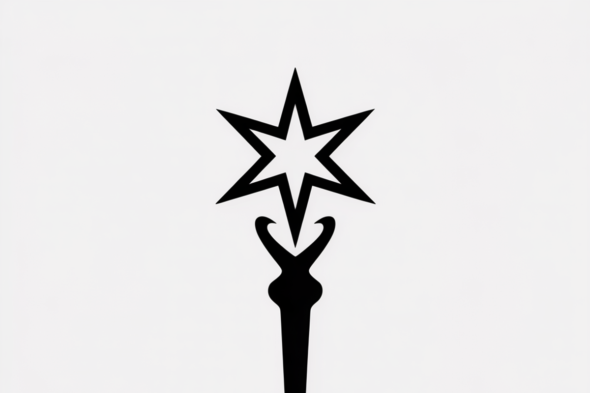 A stylish set of magic wand vector, an Illustration by Amazin_art (Photo 5 of 41)