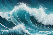 Ocean Waves, a Decorative Illustration by h.utomo (Thumbnail 9 of 31)