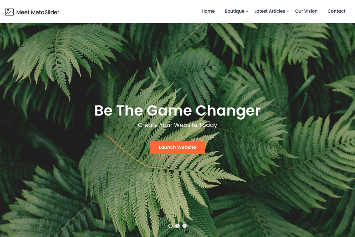 Meet MetaSlider WordPress Theme, a WordPress Template by SuperbThemes