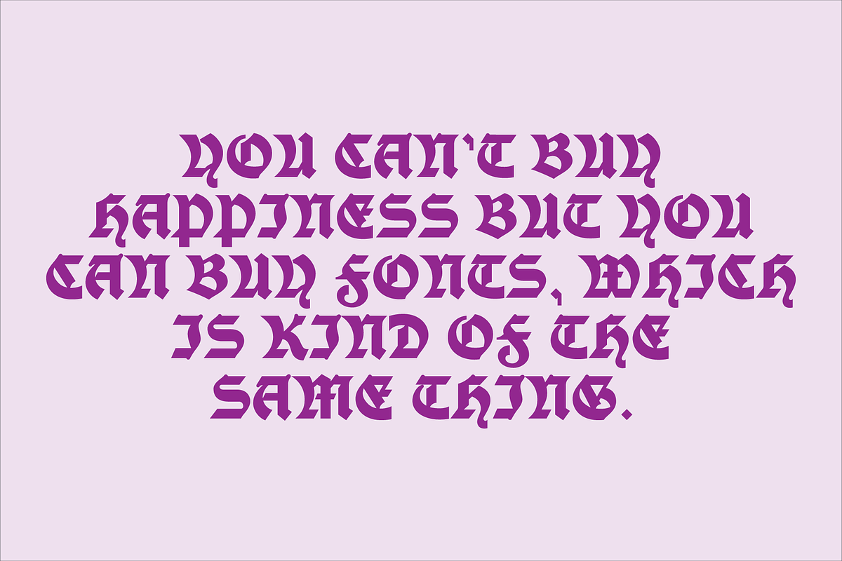Display Gothic Font, a Blackletter Font by GG Design (Photo 10 of 10)