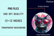 Retro Summer Cat Glasses PNG, an Illustration by SinaCreation (Thumbnail 4 of 5)