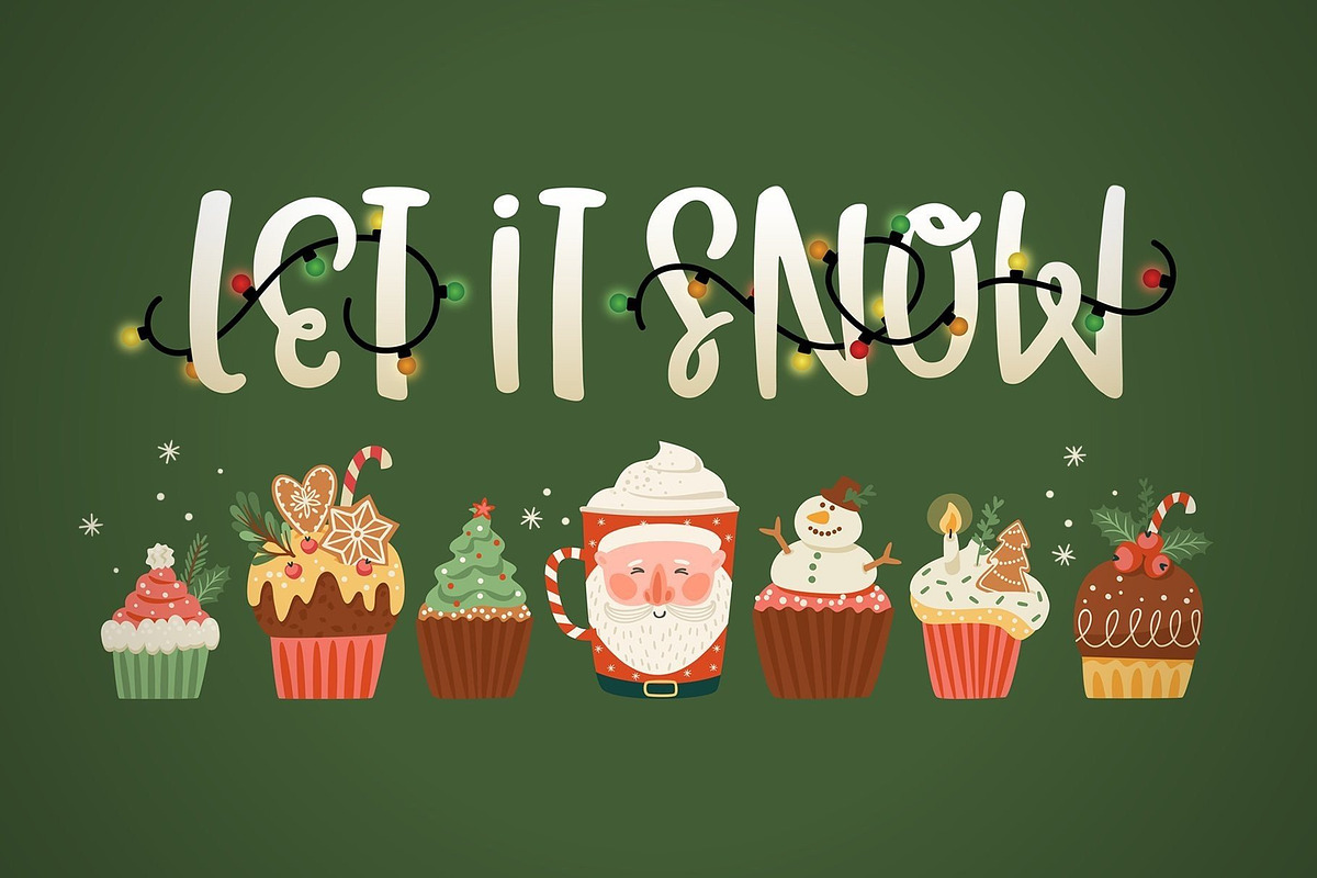 Christmas Lights Font, a Script Font by Akrinity Digital (Photo 2 of 10)