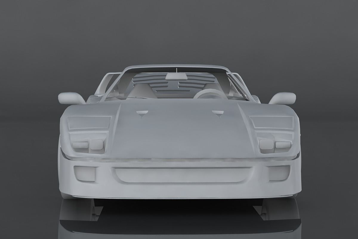 Ferrari F40, a Cars & Vehicle 3D Model by valtriiu (Photo 11 of 12)