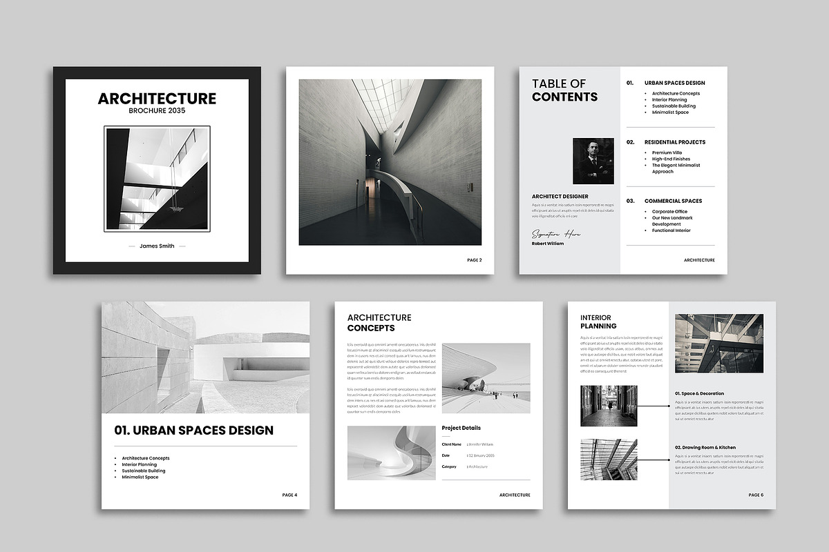 Architecture Portfolio Template preview 2