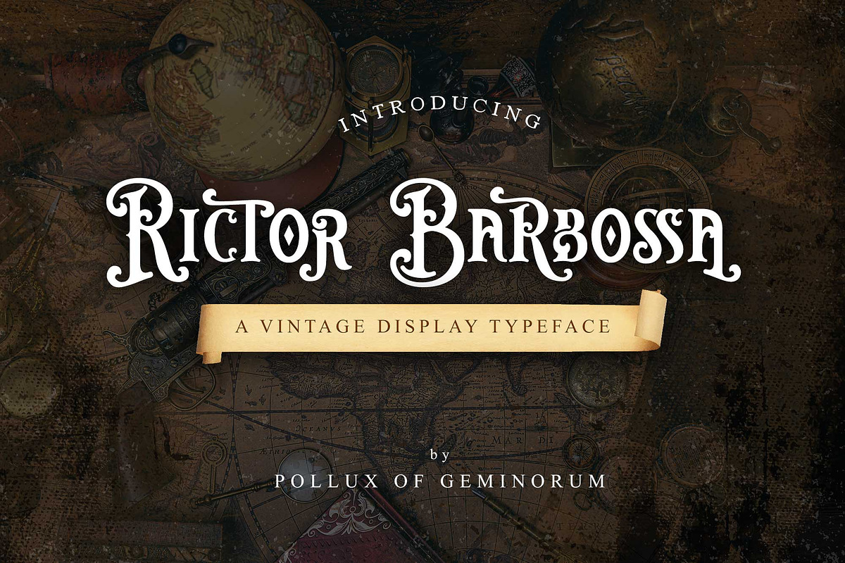 Rictor Barbossa - Vintage Pirate Fon, a Font by Pollux of Geminorum (Photo 1 of 9)