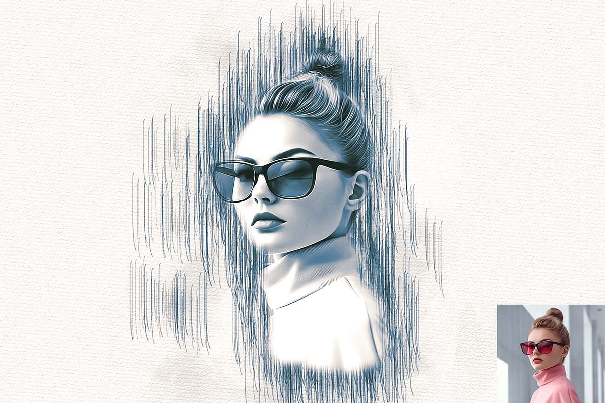Oil & Pencil Art Generator Photoshop, an Action Add-On by Studio Retouch (Photo 6 of 13)