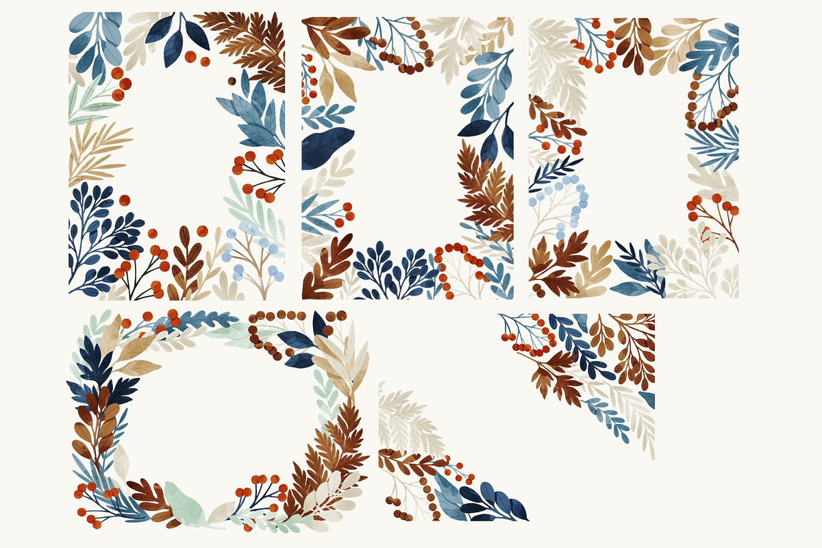 Winter Botany Set, a Decorative Illustration by Helga Wigandt (Photo 2 of 10)