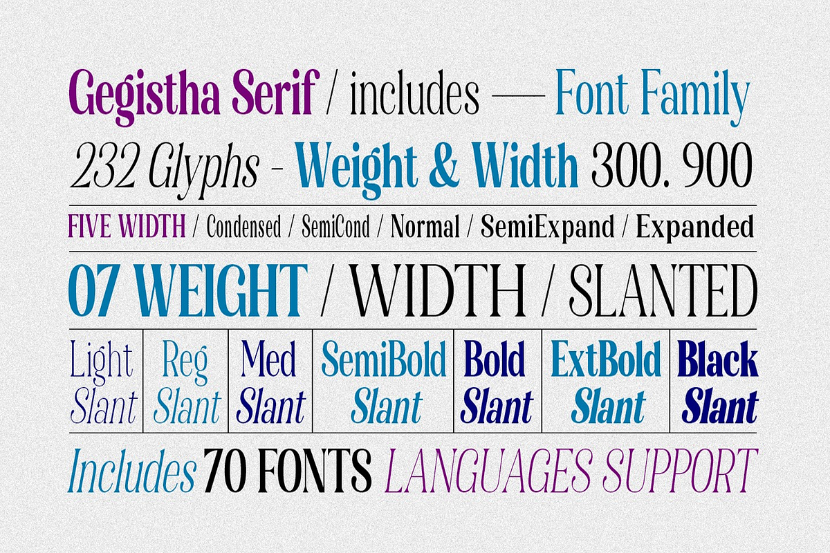 Gigestha Modern Serif (70 Fonts), a Serif Font by MjStudio31 (Photo 8 of 14)