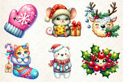 Cute Sweet Christmas Clipart PNG, an Illustration by Dream Creation (Thumbnail 3 of 7)