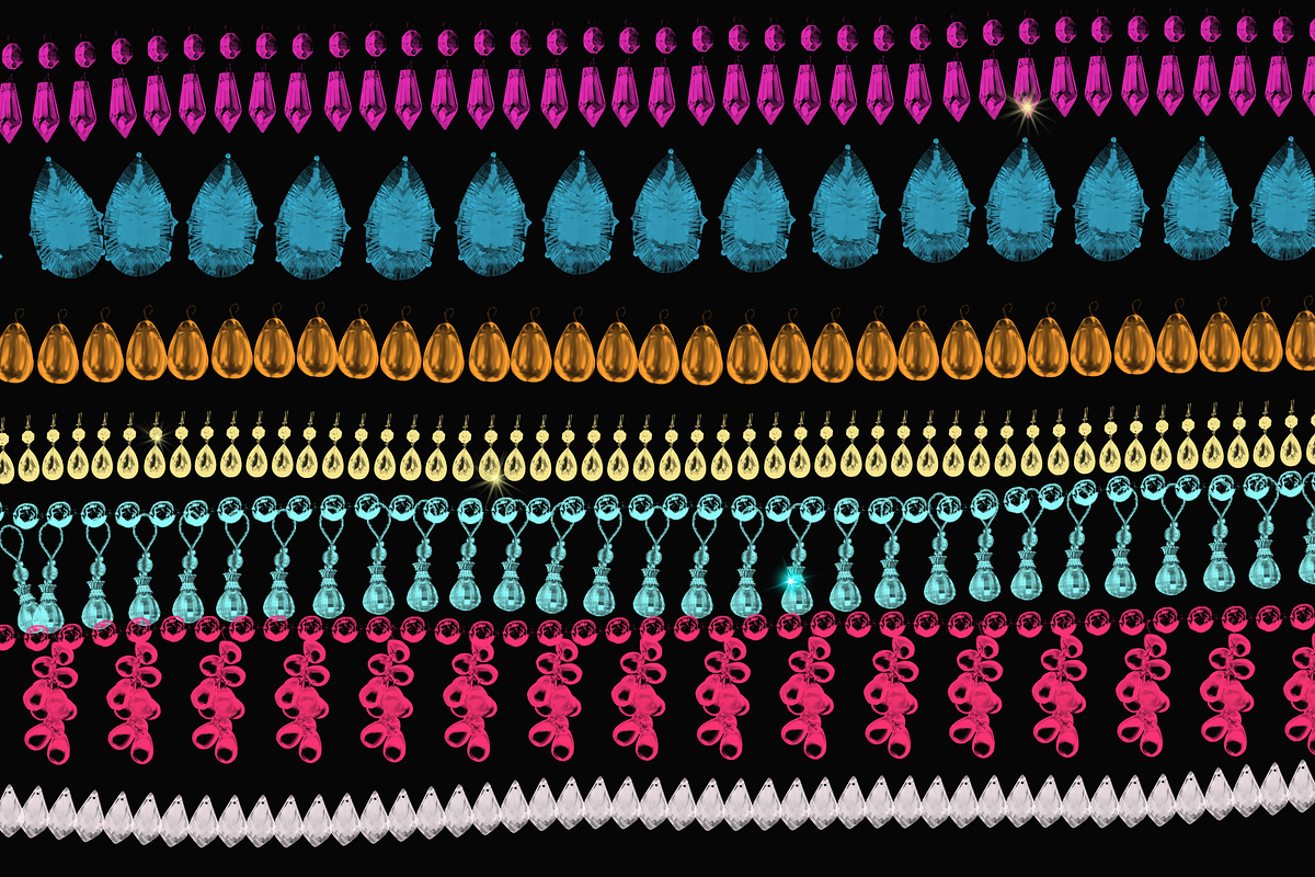 Jewelry, beads, chains and crystals, a Brush Add-On by Graphics Resources (Photo 2 of 13)