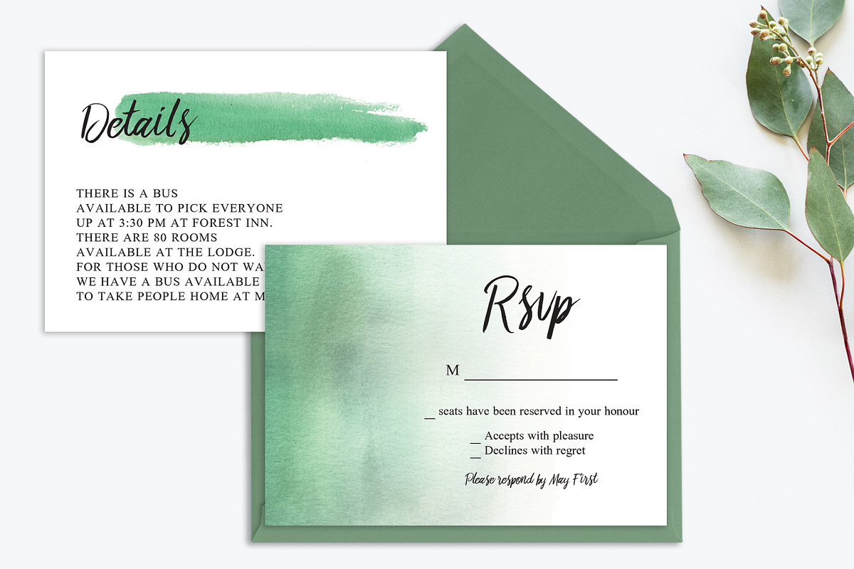 Tremendous Eucalyptus Collection, an Invitation Template by Knotted Design (Photo 17 of 24)