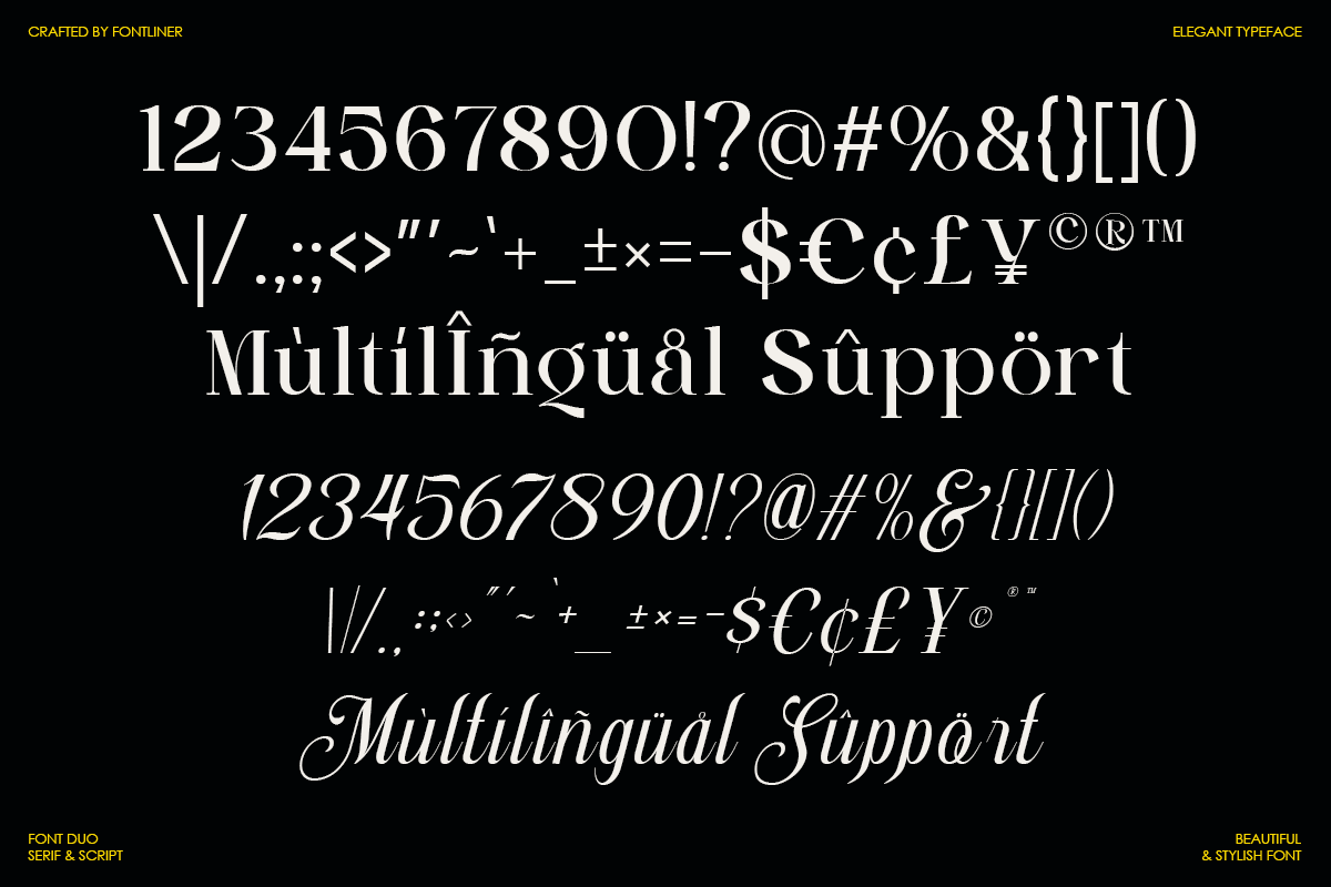 Stylish Harmony - Duo Luxury Font, a Serif Font by Font Liner (Photo 10 of 10)