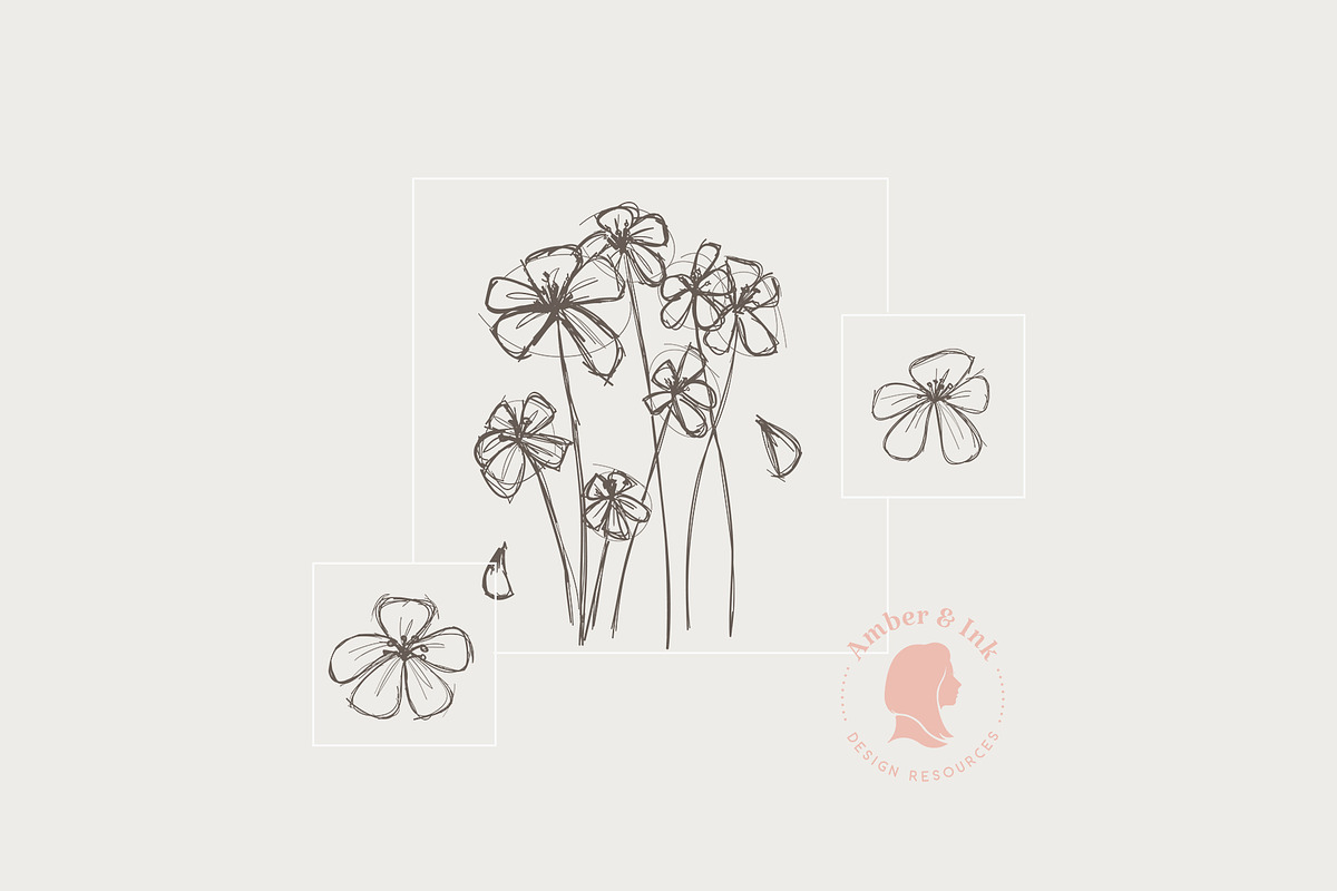 Artistic Florals & Crystals, an Illustration by amber&ink (Photo 3 of 9)