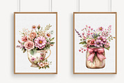 Whimsical Cottage Summer Floral Clip, an Illustration by Libby Wishes (Thumbnail 2 of 6)