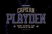 Capitan Playden | Sport Display Font