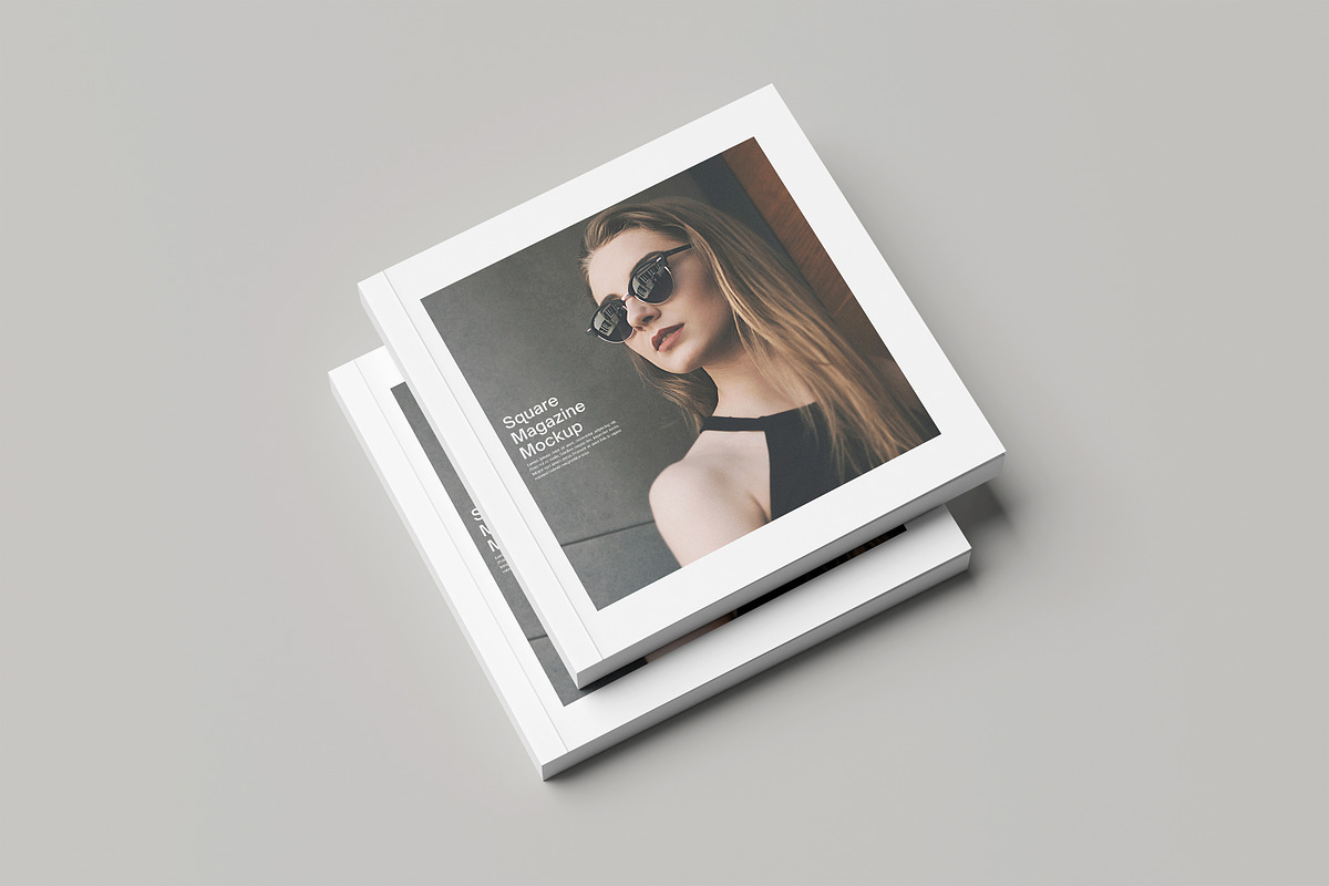 Square Magazine  Mock-Ups, a Books & Magazine Mockup by graphic_keY (Photo 7 of 7)