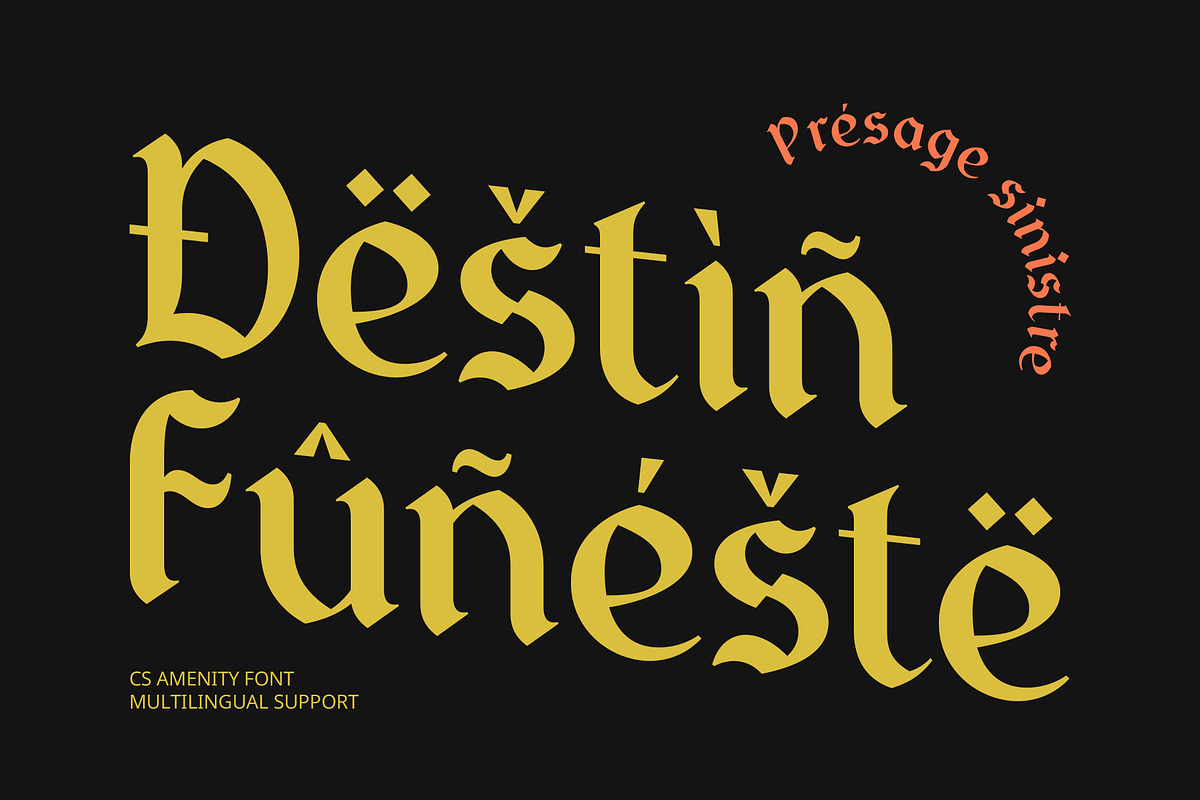 CS Amenity – Gothic Uncial Font, a Blackletter Font by Craft Supply Co. (Photo 6 of 8)